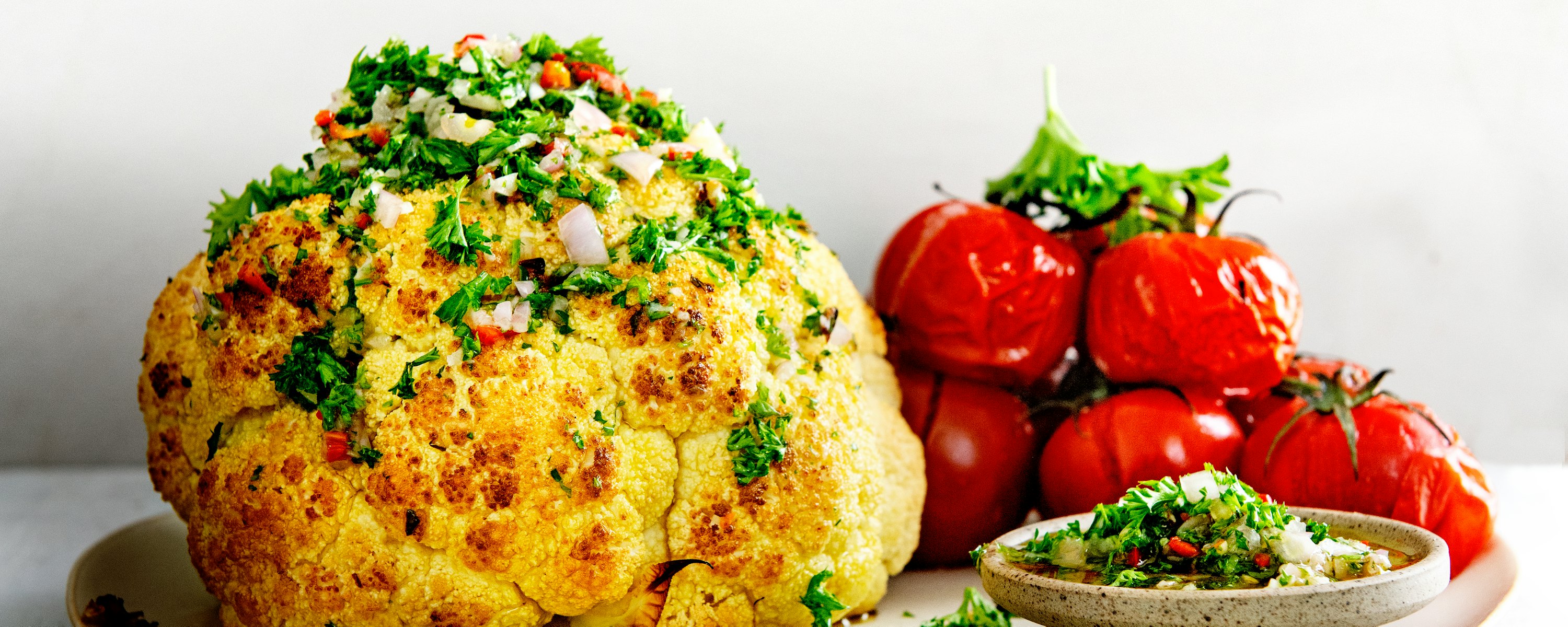 Bloemkool hele bloemkool uit de oven