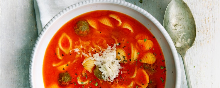 Placeholder for Paprikasoep met schelpjes