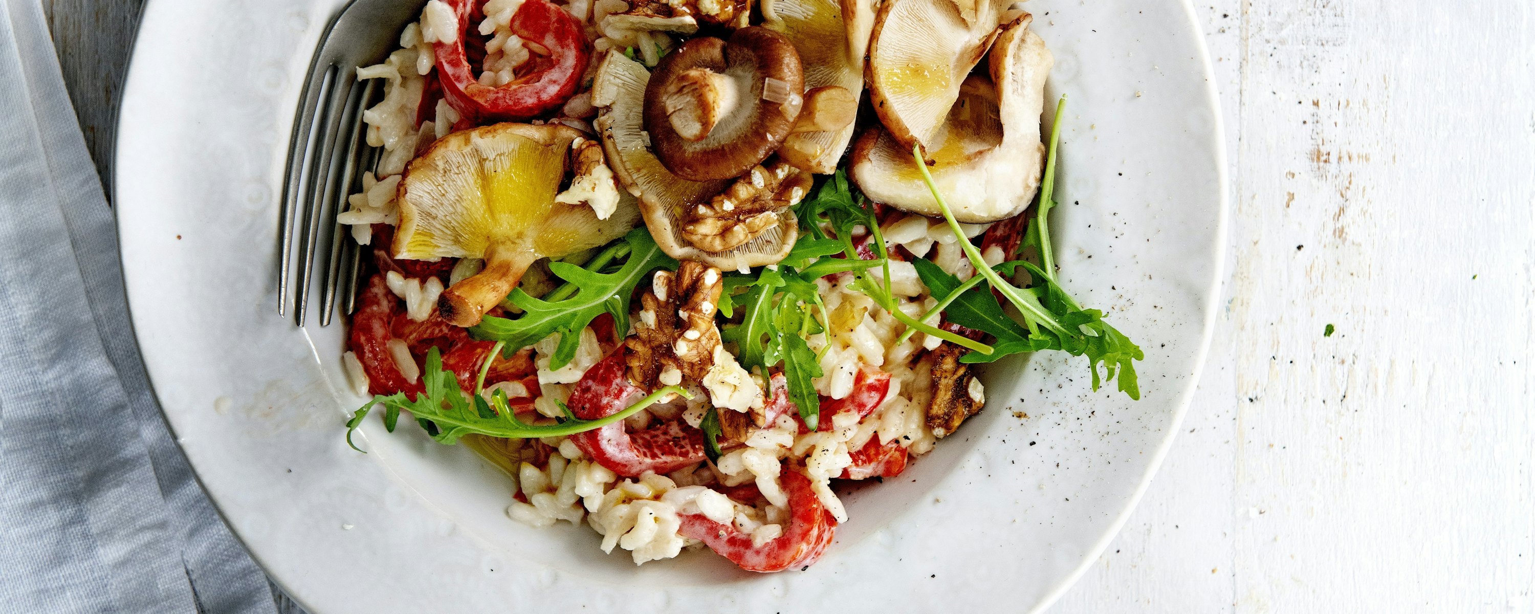 Paprika Risotto met geroosterde paprika