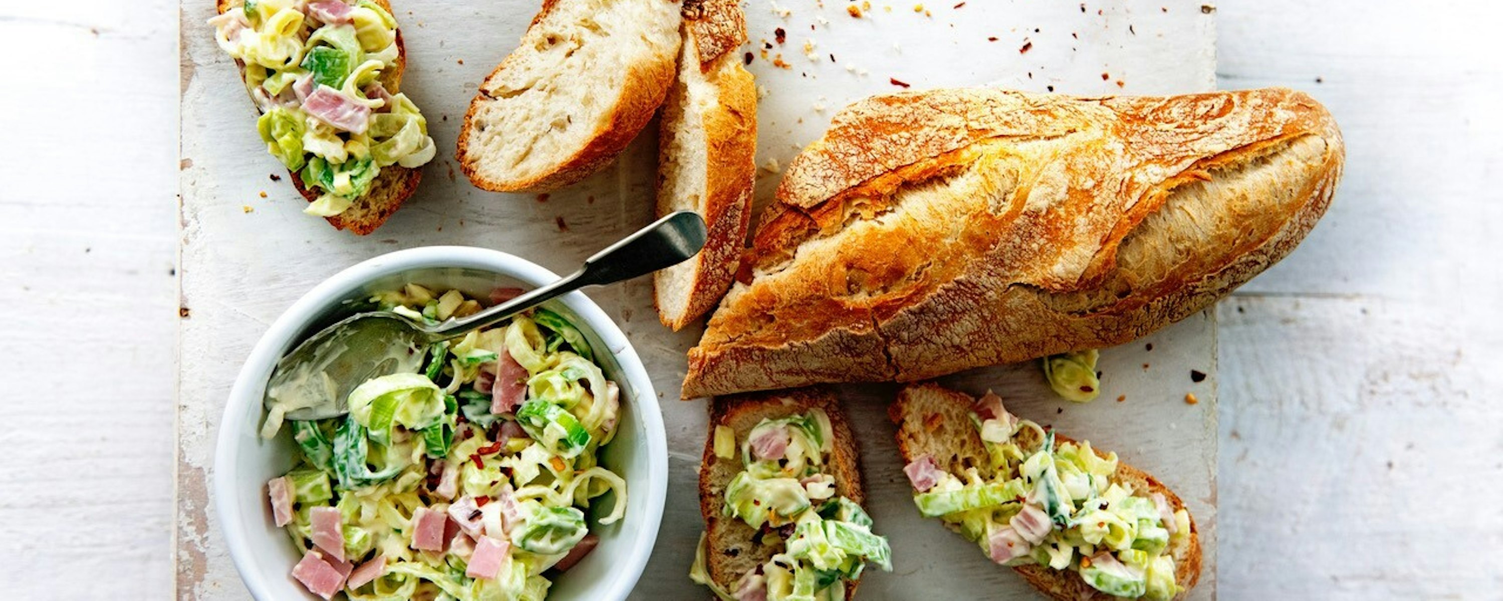 Prei Hamprei salade liggend